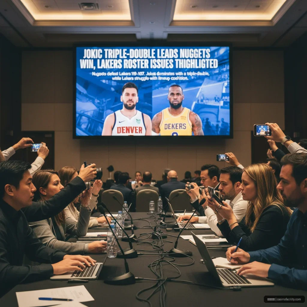 百家乐投注 - 约基奇三双助掘金揭幕战取胜，湖人阵容问题突显 配图1